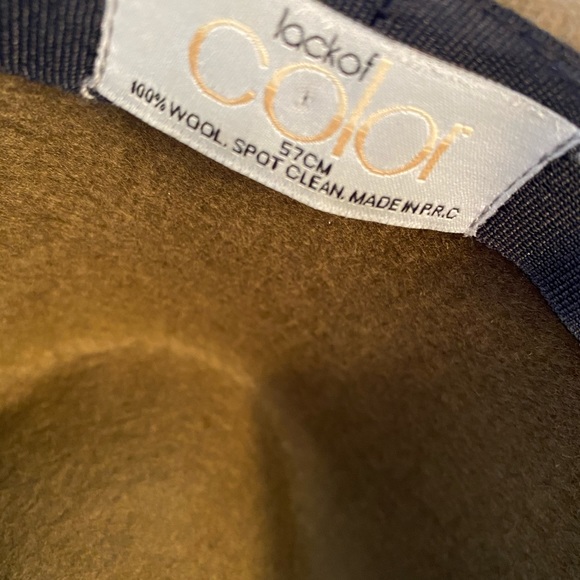 Taupe Wool Felted Hat/Lack Of Color. Mint! 7-7.5 main image 4